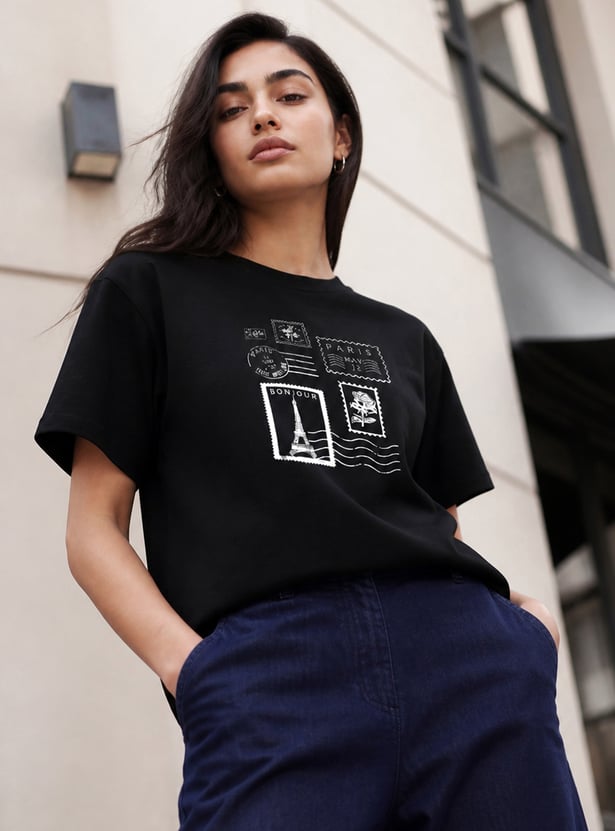 FAME FOREVER Graphic Print T-shirt