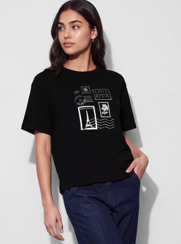 FAME FOREVER Graphic Print T-shirt