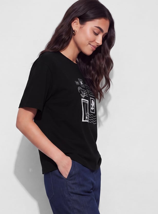 FAME FOREVER Graphic Print T-shirt