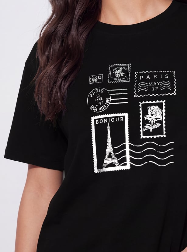 FAME FOREVER Graphic Print T-shirt