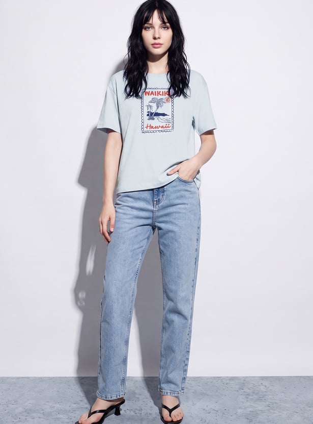 FAME FOREVER Graphic Print T-shirt