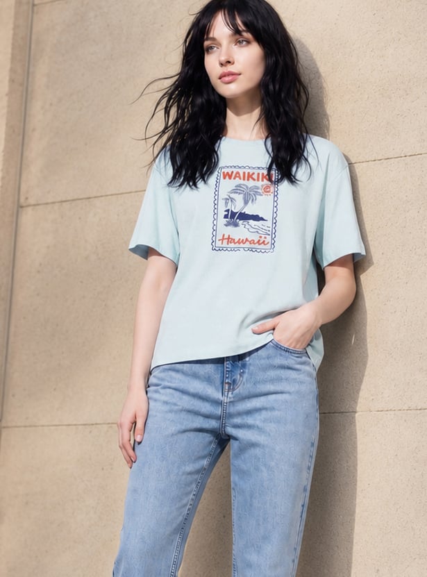 FAME FOREVER Graphic Print T-shirt