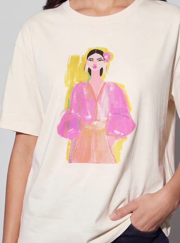 FAME FOREVER Graphic Print T-shirt
