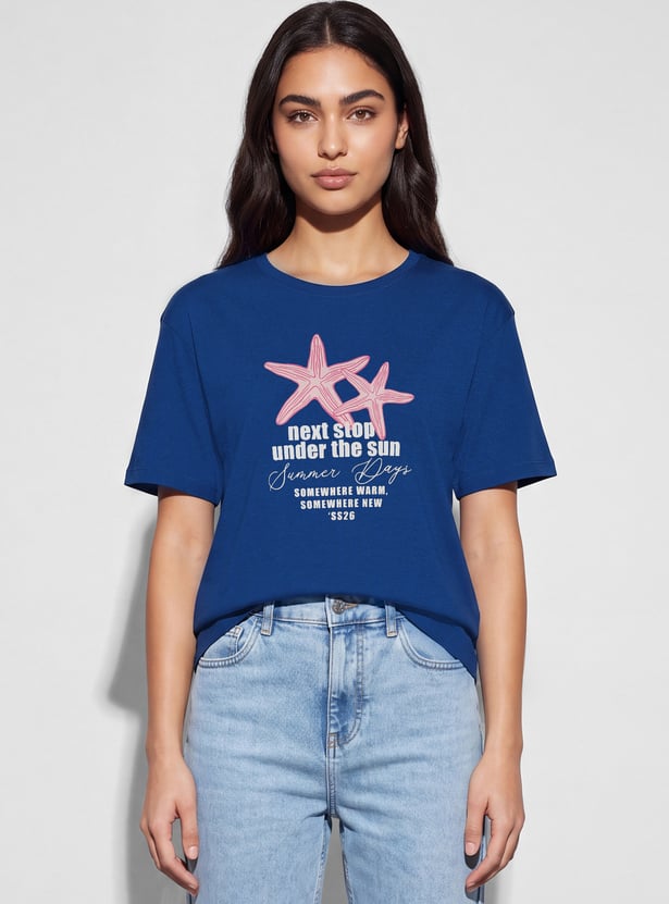 FAME FOREVER Graphic Print T-shirt
