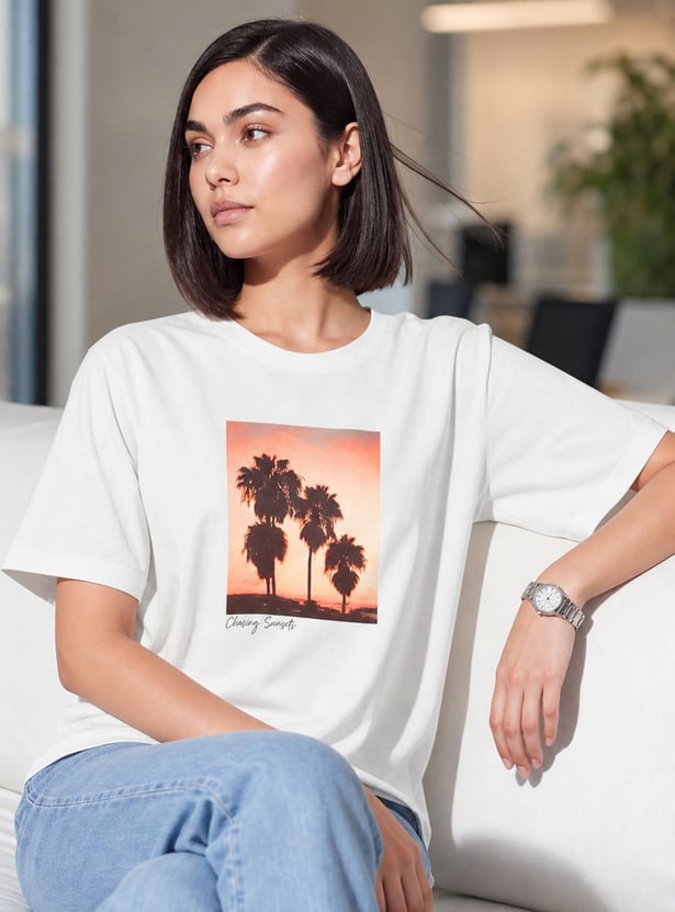 FAME FOREVER Graphic Print T-shirt