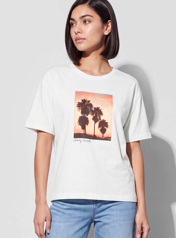 FAME FOREVER Graphic Print T-shirt