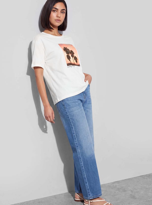 FAME FOREVER Graphic Print T-shirt