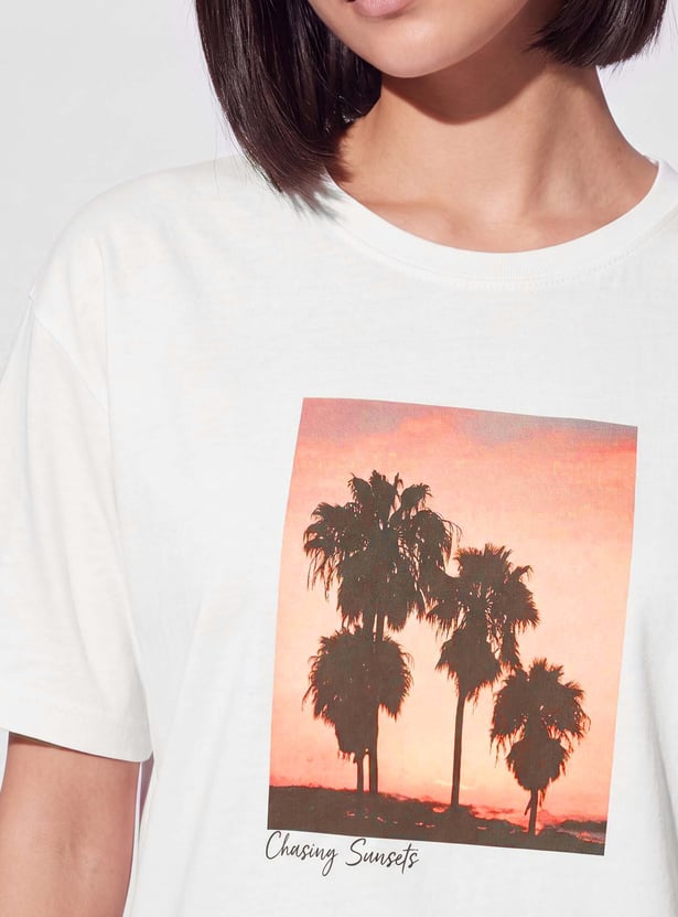 FAME FOREVER Graphic Print T-shirt