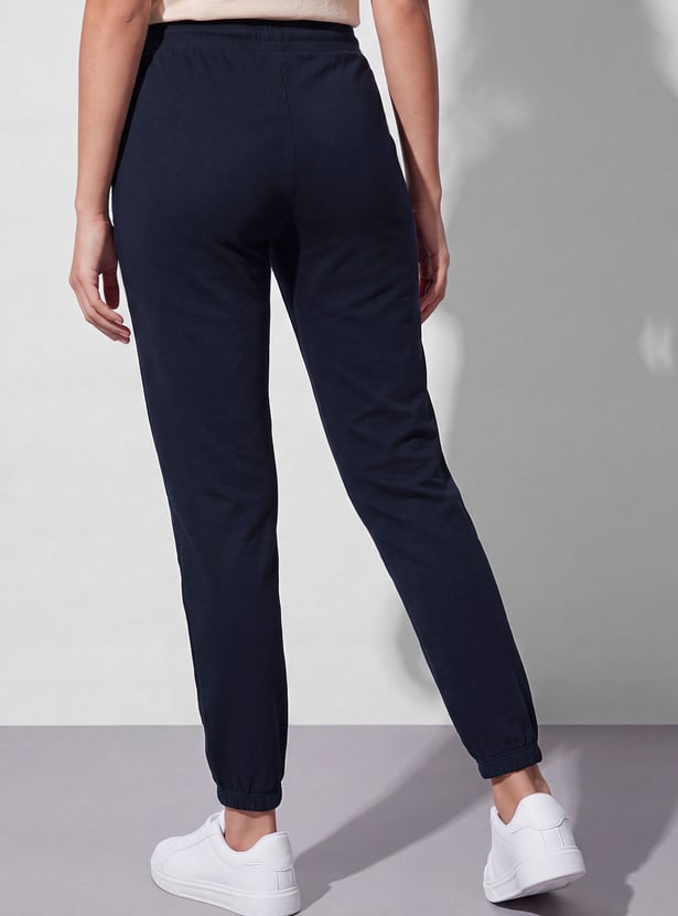 FAME FOREVER Solid Drawstring Joggers