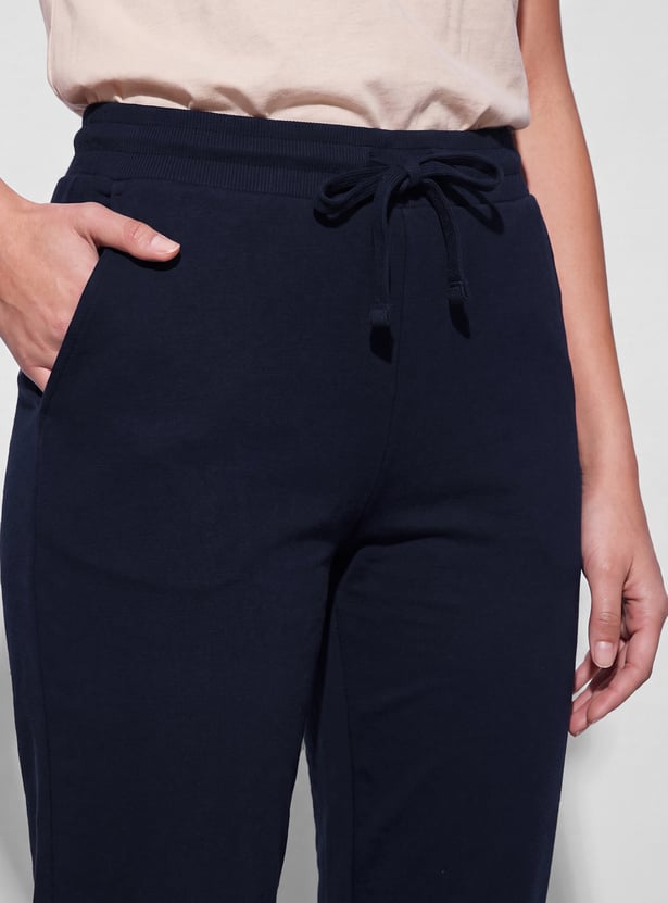 FAME FOREVER Solid Drawstring Joggers