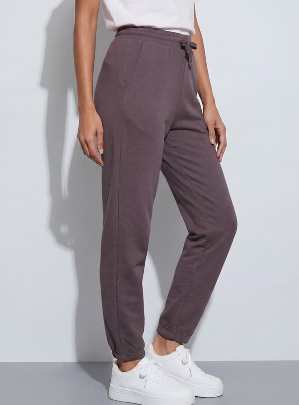 FAME FOREVER Drawstring Knit Joggers