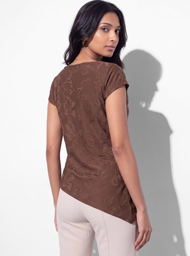 CODE Floral Print T-shirt