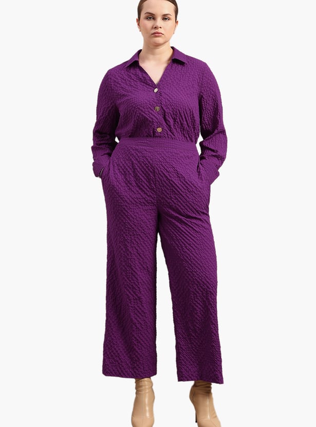 VERO MODA Textured Knit Trousers