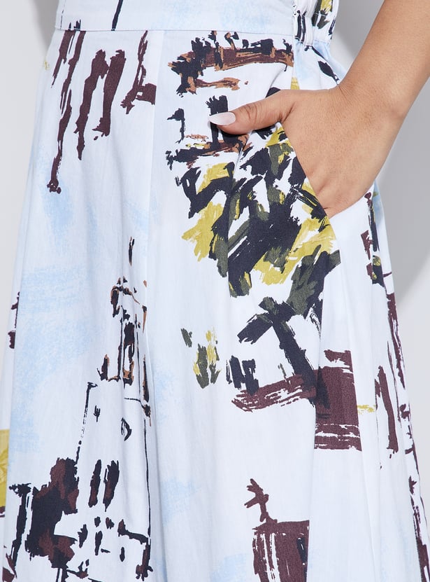 GINGER Printed Maxi Skirt