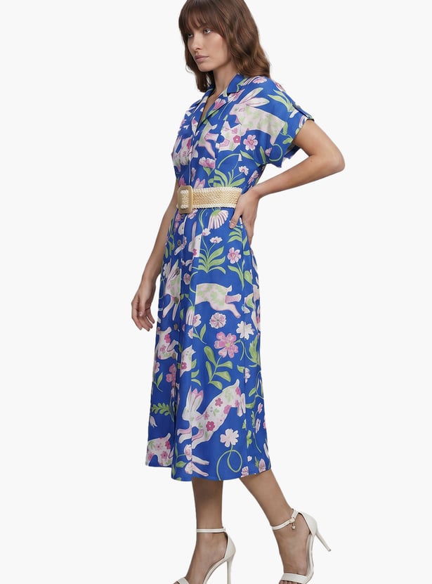 VERO MODA Floral Print Midi Dress