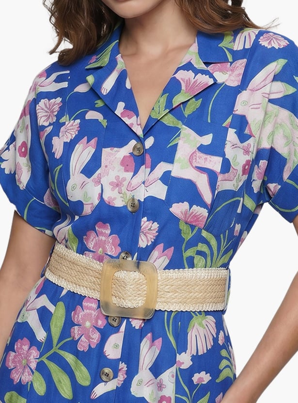 VERO MODA Floral Print Midi Dress