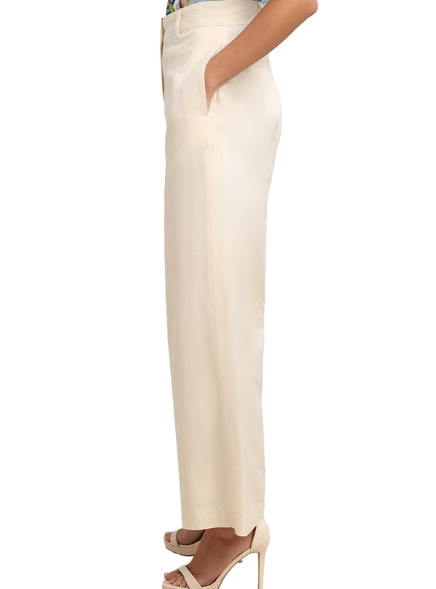 VERO MODA Solid High-Rise Trousers
