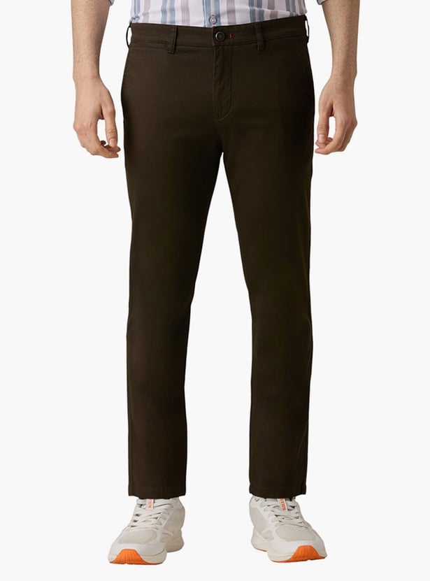KILLER Solid Slim Tapered Trousers
