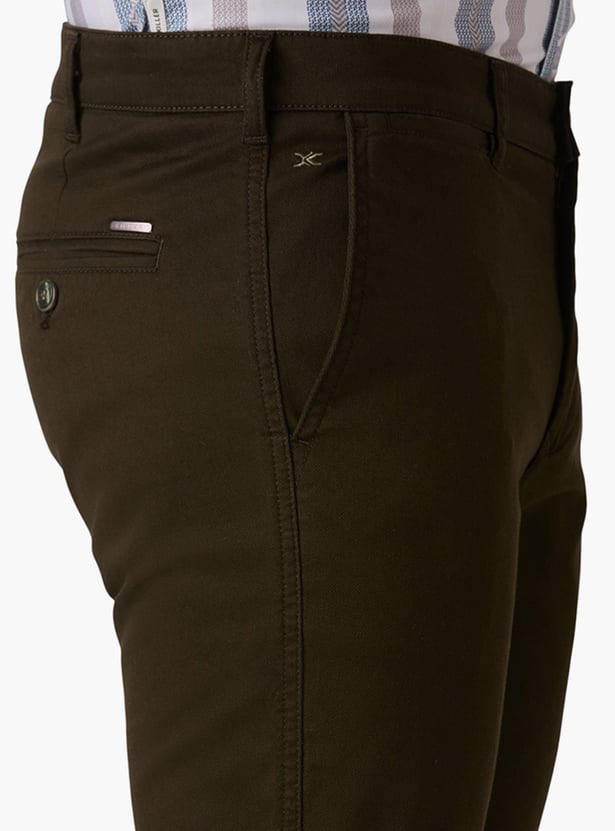 KILLER Solid Slim Tapered Trousers