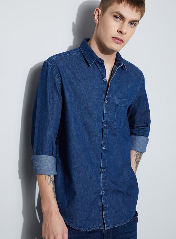 DENIMIZE Solid Smart Fit Shirt