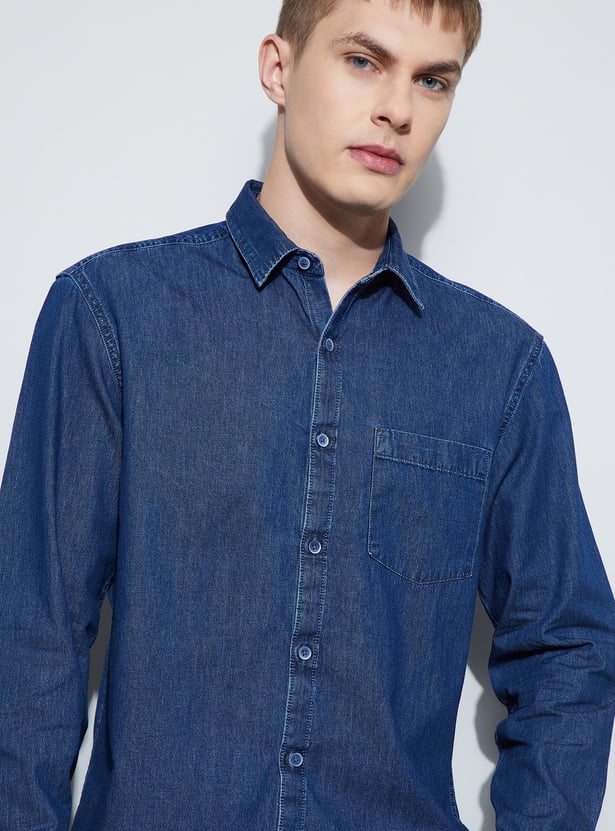 DENIMIZE Solid Smart Fit Shirt
