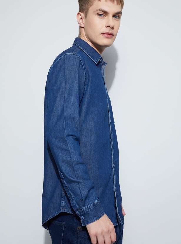 DENIMIZE Solid Smart Fit Shirt