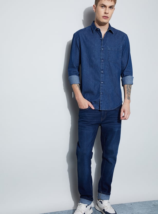 DENIMIZE Solid Smart Fit Shirt