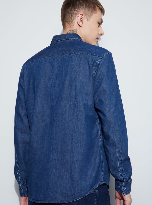 DENIMIZE Solid Smart Fit Shirt