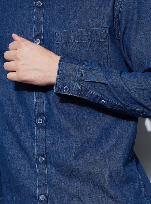 DENIMIZE Solid Smart Fit Shirt