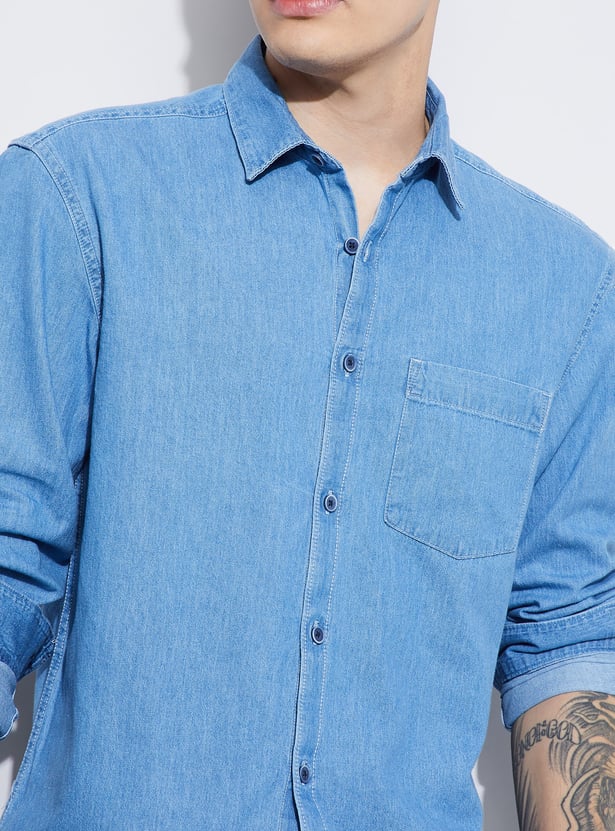 DENIMIZE Solid Smart Fit Shirt