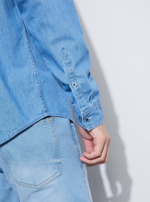 DENIMIZE Solid Smart Fit Shirt