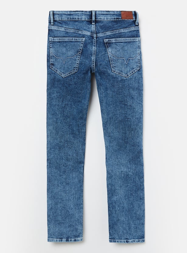 PEPE JEANS Boys Light Wash Slim Fit Jeans