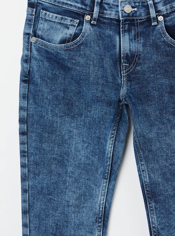 PEPE JEANS Boys Light Wash Slim Fit Jeans
