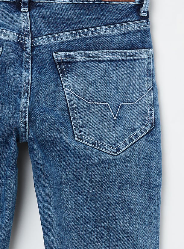PEPE JEANS Boys Light Wash Slim Fit Jeans