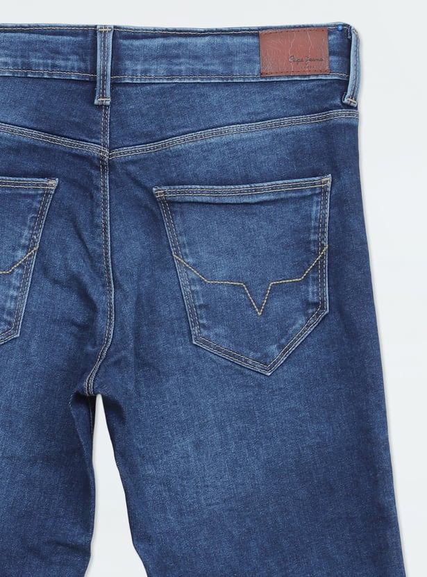 PEPE JEANS Boys Medium Wash Regular Fit Jeans