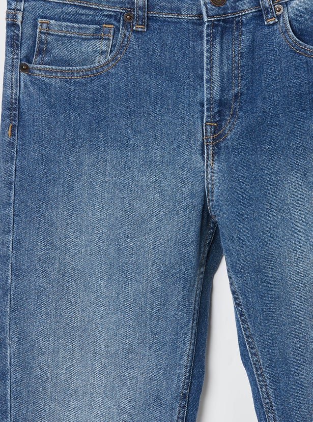PEPE JEANS Boys Medium Wash Regular Fit Jeans