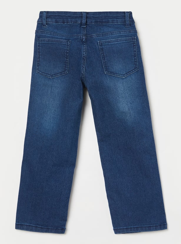 FAME FOREVER Girls Solid Mid-Rise Jeans