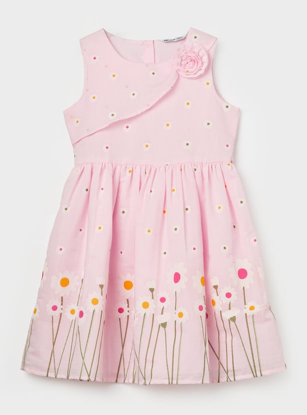 FAME FOREVER Girls Floral Print Dress