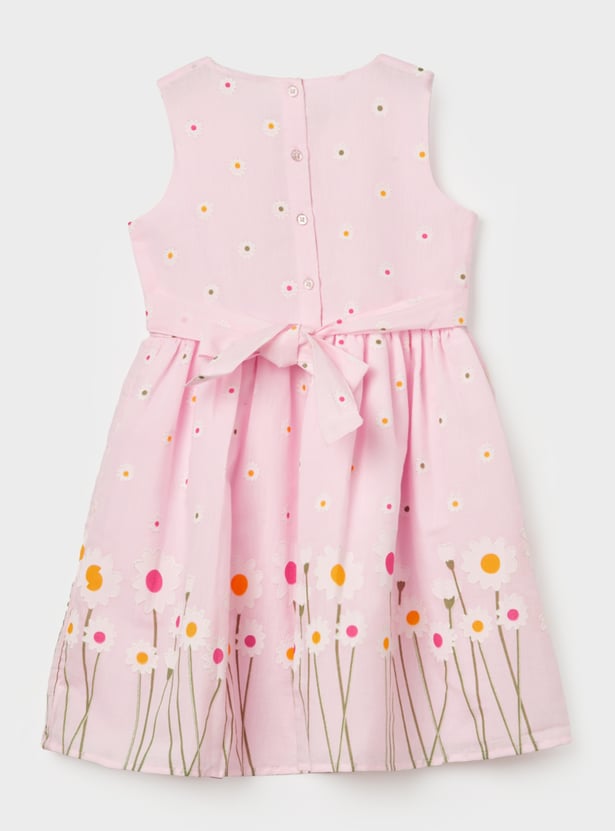FAME FOREVER Girls Floral Print Dress