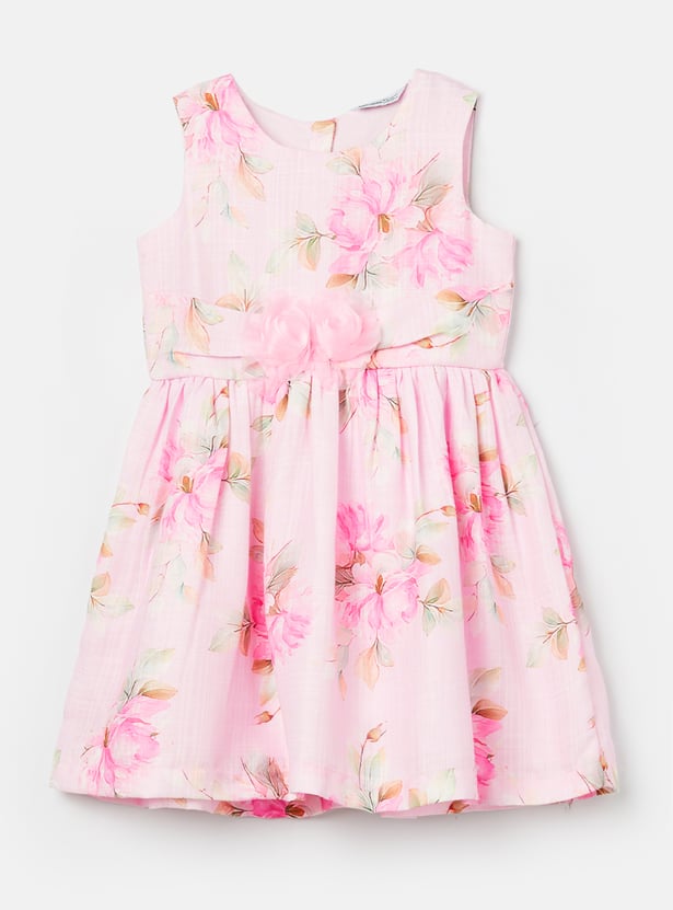 FAME FOREVER Girls Floral Print Dress