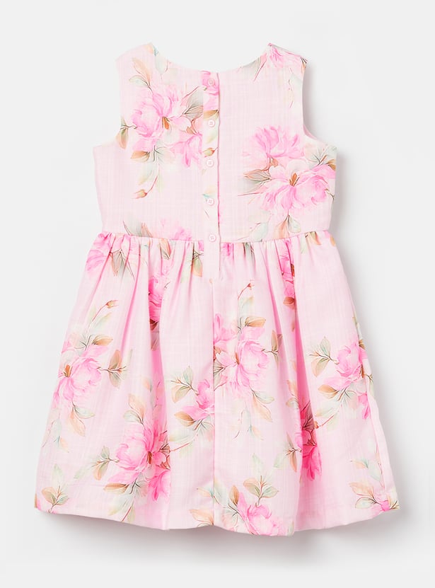 FAME FOREVER Girls Floral Print Dress