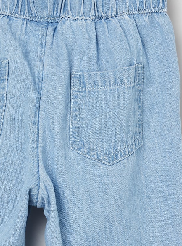 FAME FOREVER Girls Solid Mid-Rise Jeans