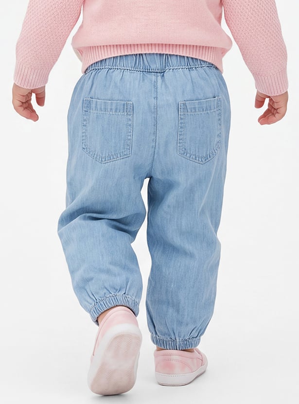 FAME FOREVER Girls Solid Mid-Rise Jeans
