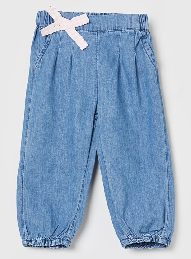 FAME FOREVER Girls Solid Jogger Jeans