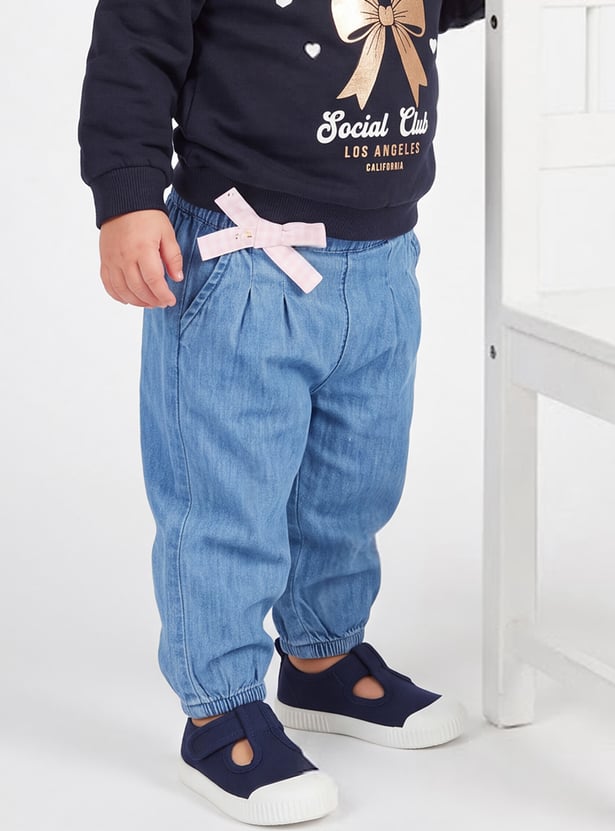 FAME FOREVER Girls Solid Jogger Jeans