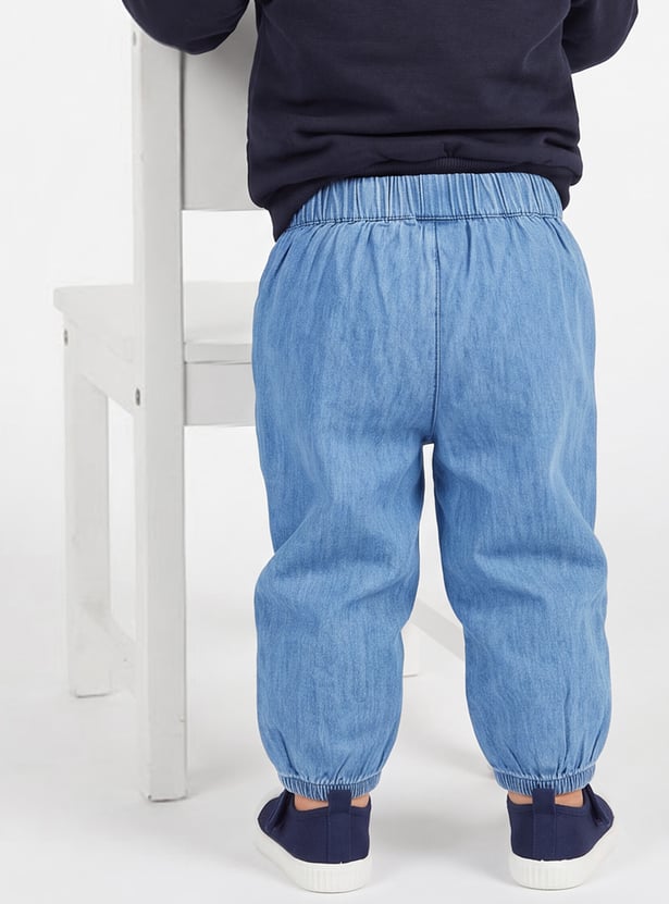 FAME FOREVER Girls Solid Jogger Jeans