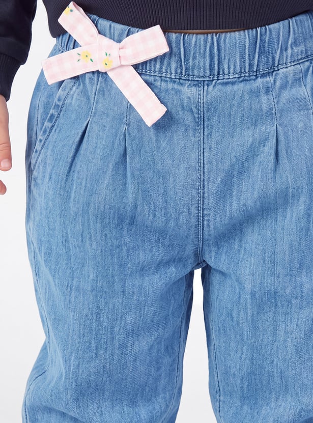 FAME FOREVER Girls Solid Jogger Jeans