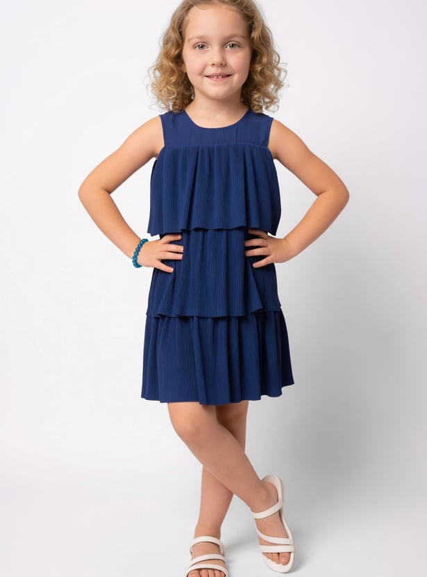 FAME FOREVER Girls Solid A-line Dress