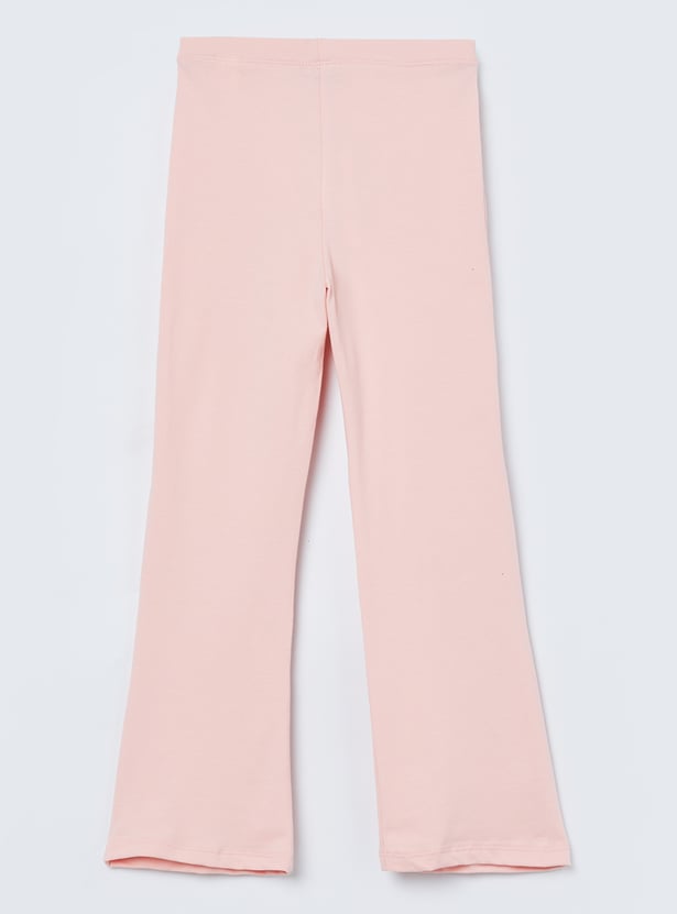 FAME FOREVER Girls Solid Flared Leggings