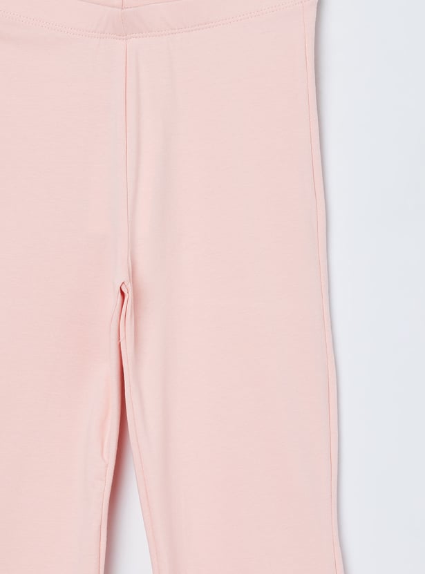 FAME FOREVER Girls Solid Flared Leggings